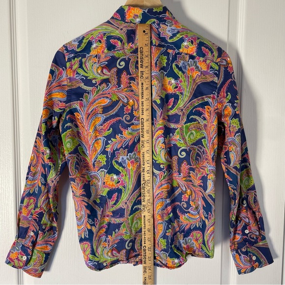 90's Lauren Ralph Lauren Paisley Blouse - Picture 11 of 11
